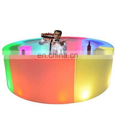 events party nightclub entertainment rental commercial illuminated Outdoor Rechargeable LED Furniture Bar Counter