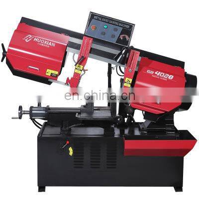 LIVTER 4028 semi automatic scissor type hydraulic pipe cutting machine horizontal band saw machine