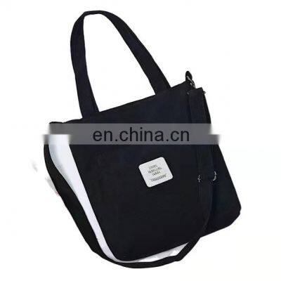 Classic Design Customization Youthful and Fashion Multiple Color Shopping Casual Shoulder Corduroy Canvas Bags With Long Handle photo-5