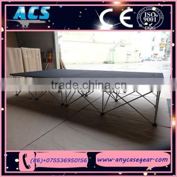 ACS wooden stage, aluminum stage, used portable stage for sale