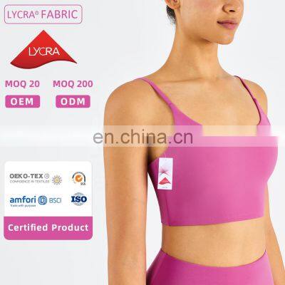 High Impact Fitness Sports Bras Breathable Sling Factory Sale Yoga Tank Tops