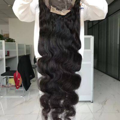 2024 Natural Color Transparent Lace Wig 200%