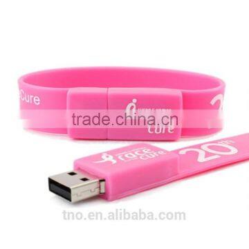 Silicone wristband usb flash drive fashion bracelet pendrive alibaba express