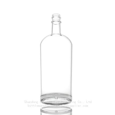 1000ml 850g screw top glass rum distillery custom bottle gold supplier SinoBottles Packaging