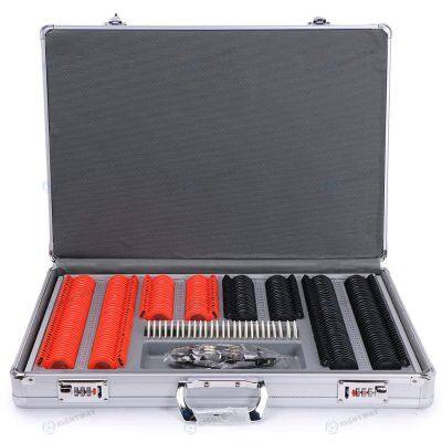 266 Pcs Optical Lens High Quality Optical Optometry Rim Case Kit Set Plastic Ring Trial Lens Set Aluminum Case Box Trial Frame photo-4