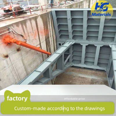 Steel Gate Manufacturer River Flood Control Stainless Steel Water Sealing and Flood Discharge Large Flat Sliding Curved Gate