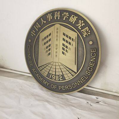 Компания по индивидуальному изготовлению металлических знаков - Рельефная табличка из чистого меди для номеров домов в вилловом жилом районе - Табличка с номером дома, информационная табличка