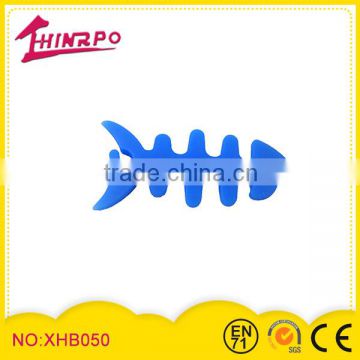 Customized Silicone Fish Cable Winder Wrap Winder Earphone Cord Winder