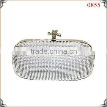 ladies best choice metal frame mesh ball shell evening bag