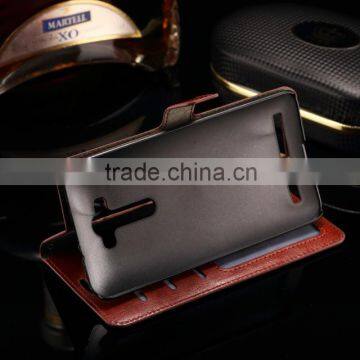 Leather Wallet Cover 5.5 Inch for Asus ZenFone2 Laser ZE550KL Case Leather Magnetic Cover Case Wallet Stand photo-5