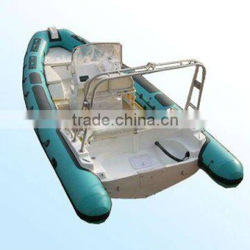 2012 New Fashion Rigid Fiberglass Inflatable Boat