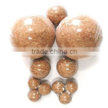 Various natural cork ball