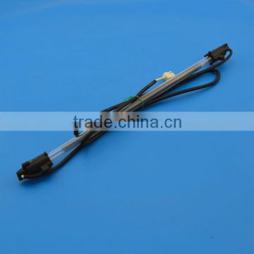 Quartz glass tube heater for refrigerator evaporator