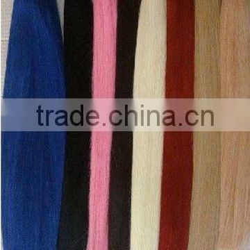 Pure Indian Human Hair Bulk/AAA Grade Pink Human Hair Bulk