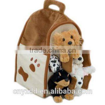 soft pet dog house/plush animal farm house/plush pet house