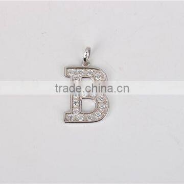 Fashion 925 Sterling Silver 26pcs Letter Alphabet Initial Bling Bling Pendants photo-5