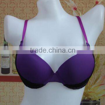 Hot purple women bra,sexy lace lady bra