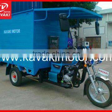 Different Configuration Electric Start Closed Tricycle With Rear Cabin