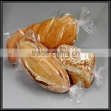 Custom printed food grade plastic opp bread plastic bag with reinforced side sealing