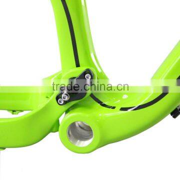 27.5er Full Suspension MTB Frame AC650B Carbon Bicycle Frame 27.5 Carbon Bike AC156 Green Painting photo-4