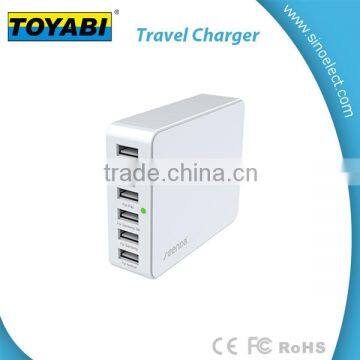 Portable International Travel Adapter with 5V 9A 6 USB Ports Output