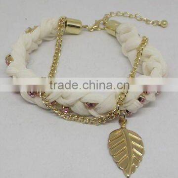 leaf & lace bracelet