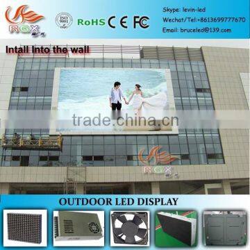 RGX Into the wall led display, P10mm led display with , outdoor video led display with pillar