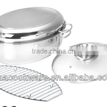 2014 New Products Guangdong Quality Stainless Steel Roaster With Induction Bottom For Wholesale