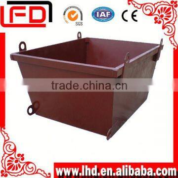 Spray Paint metal bins by truck