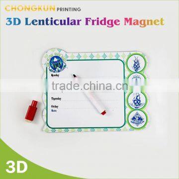 2015 Customized printing promotional fridge magnet notepad with cheap price