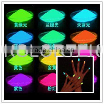 Glow in the dark powder pigment, luminescent dust powder wholesale