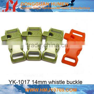 adjustable slide strap plastic buckle for backpack whistle buckle