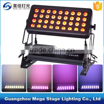 building decoration 36x10w 4in1 rgbw led wall washer light