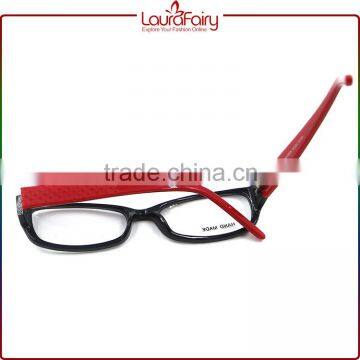 Laura Fairy Most Popular Hand Made Elegant Lady Red Black Acetate Optical Frames photo-5