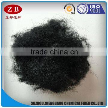 40D black recycled polyester staple fiber