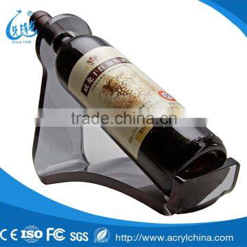 8mm fashionable black acrylic red wine holder with 200*75*307mm