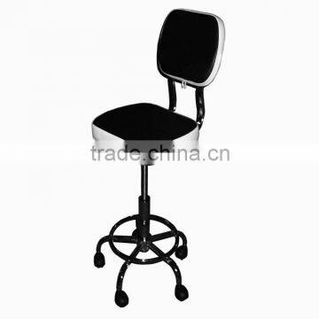 Mustang stylist stool with backrest