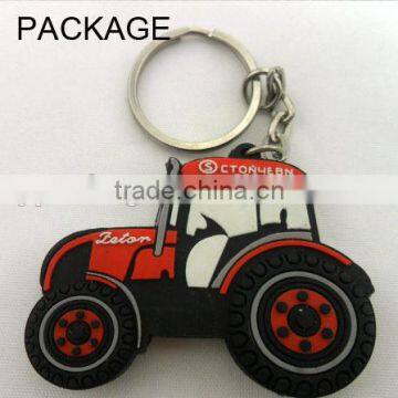 Promotional Custom Car Shaped Soft PVC Metal Keychain / Key Rings