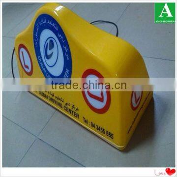 Waterproof outdoor plastic vacuum formed light sign box with logo