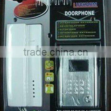 1&1 wiring intercom/audio door phone for single house