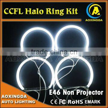 Newest 131mm+146mm CCFL angel eye for e46 4D with non projector e46 Coupe Convertible Sedan