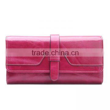 Women's wallet, made of genuine leather , available in various colors and sizes