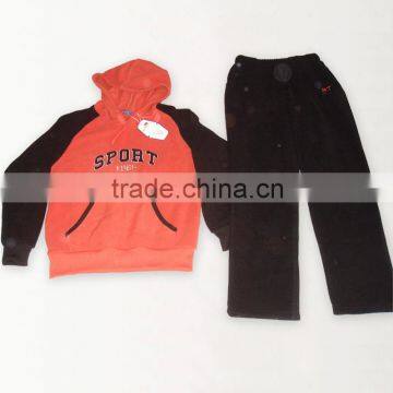 Sport embroidery design spring autumn wholesale kids clothes 2016