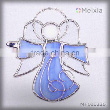 MF100226 china wholesale stained glass angel wall hanging for christmas decoration