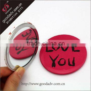 Promotions pocket mirror /Souvenir pocket mirror/metal craft pocket mirror
