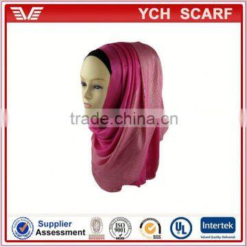 Wholesale Women Plain Long Shimmer Scarf photo-2