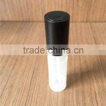 15ml empty plastic cosmetic packing tube shape perfume bottle witn rotary switch pump