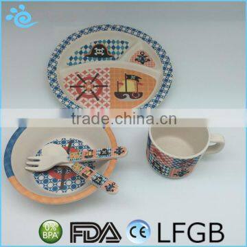Biodegradable Eco-Friendly BamBoo Kids Dinner Set / photo-3