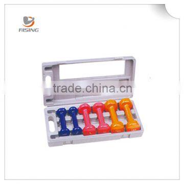 2015 high quality neoprene vinyl dipping dumbbell set
