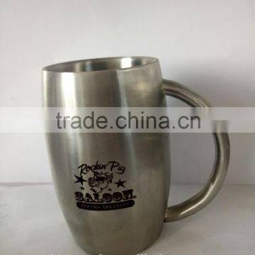 2015 Best Selling international Endurance Stainless Steel Double Walled Beer Mug/Stainless steel coffee mug/double wall tumblers